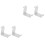 4Pcs White ABS Headset Display Rack for Office and Home Use 3