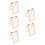 5St DIY Papiermaak Frame Lichtbruin Kindvriendelijk Filter Mesh 4