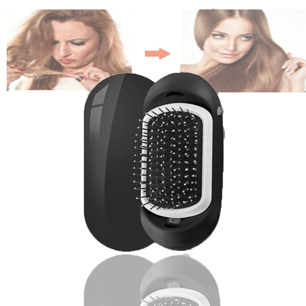 Ionic Hair Brush with Anti Frizz and Static Reduction for Detangling All Hair Types TravelFriendly