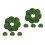 2 Pcs Lotus Leaf Green Simulation Artificial Leaves Water Plants 2