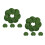 2 Pcs Lotus Leaf Green Simulation Artificial Leaves Water Plants 6