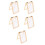5St DIY Papiermaak Frame Lichtbruin Kindvriendelijk Filter Mesh 5
