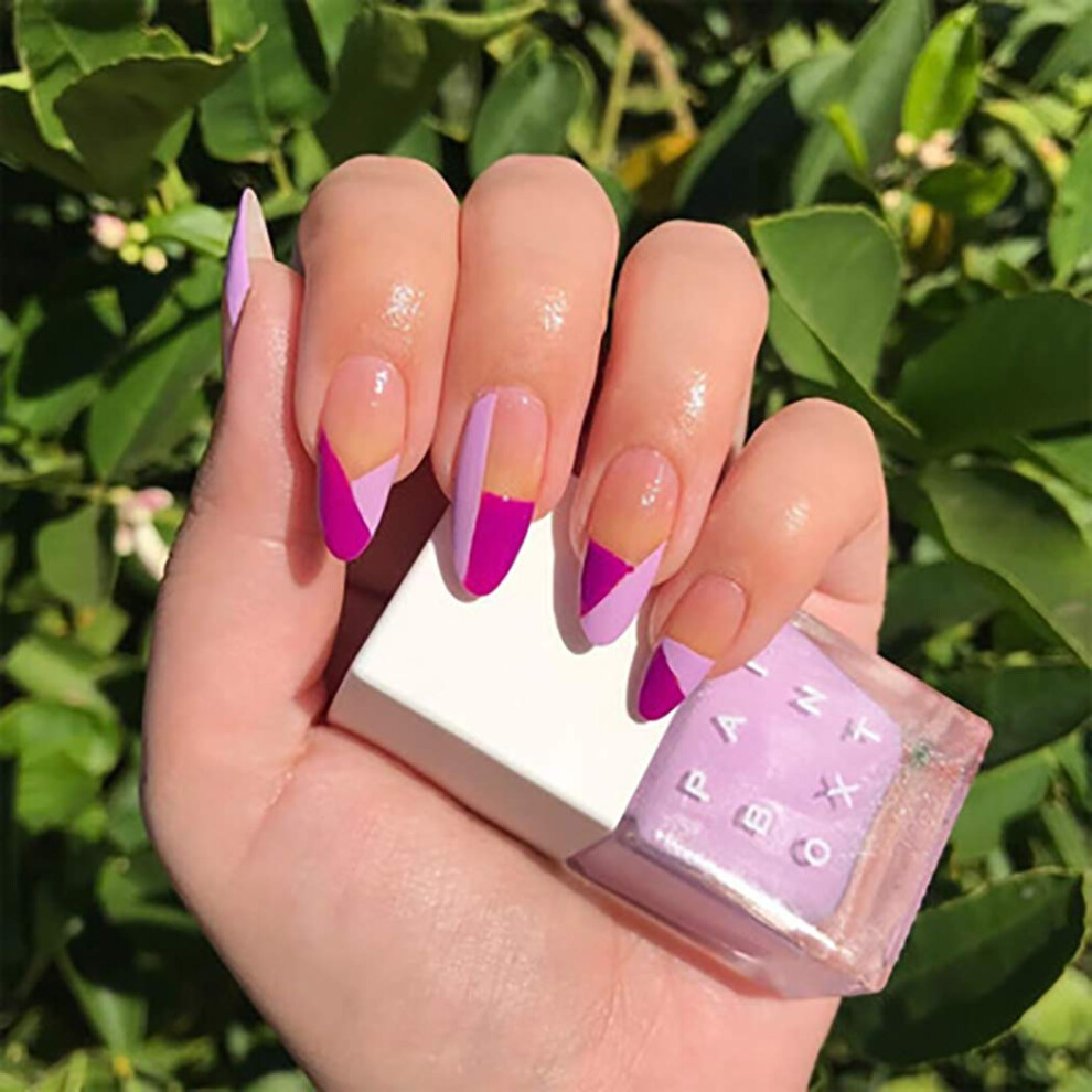 Red Square Press On Nails 24Pcs Glossy Fake Nails Set For Women And Girls Quick Application
