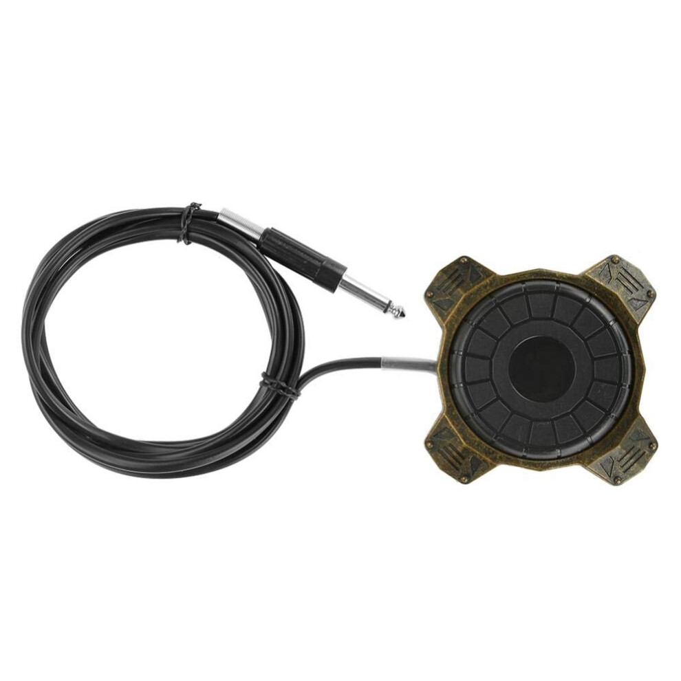 Gold Tattoo Foot Pedal 360 Degree Ergonomic Alloy With Silicone Cable And Antislip Base Grip