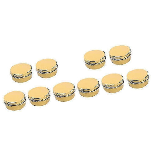 w 10pcs Empty Makeup Aluminium Pot Jar Tin Lip Balm Container Case Box 50ml 2