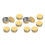 w 10pcs Empty Makeup Aluminium Pot Jar Tin Lip Balm Container Case Box 50ml 2