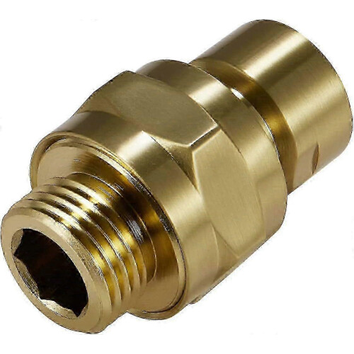 w Solid Brass Shower Head Swivel Ball Adapter, Adjustable Shower Arm Extension 1