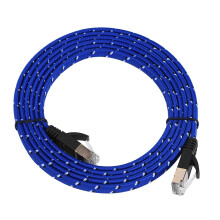 RJ45 Ethernetkabel met STP-draden, nylon gevlochten, vergulde stekker, hoge compatibiliteit, afgeschermde twisted pair voor snelle gegevensoverdracht.