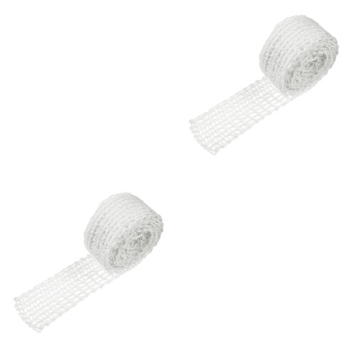 2pcs Net Bag White Elasticity Yarn Plastic 2