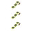 3 Rolls Coloured Dot Stickers Self Adhesive Fluorescent Labels Spot 9