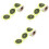 3 Rolls Coloured Dot Stickers Self Adhesive Fluorescent Labels Spot 5