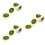 3 Rolls Coloured Dot Stickers Self Adhesive Fluorescent Labels Spot 8