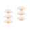 2 Pcs Blank Folding Fan Handheld Hand-Held Fans White Foldable Bamboo 4