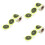 3 Rolls Coloured Dot Stickers Self Adhesive Fluorescent Labels Spot 7