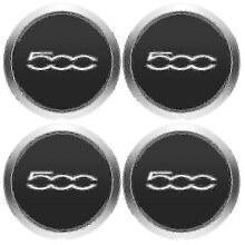 4pcs 133mm Hubcap for Fiat 500 Wheels Centre Hub Caps Set 68078419AC 68078421AC Dust Cover Sliver 51884863