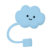ZJDOAK Lovely Cloud Straw Covers Cap Toppers Compatible Tumbler Cups,Reusable Cute Silicone Straw Tips Lids Protectors