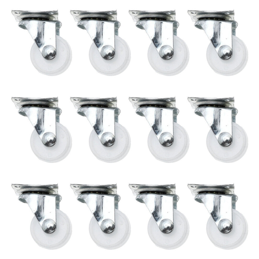 12Pcs Heavy Duty Cabinet Wheels For Furniture Dolly Trolley 9482828896569