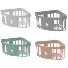 Kitchen Free Hole Shelf Bathroom Bathtub Wall Mounted Storage Rack Organizer Accessories Shower Corner