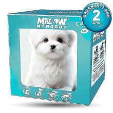 (White) Milow My Realistic Robot Puppy Interactive Smart Toy for Kids with Lifelike Movements and Sounds