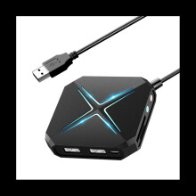USB Hub 3.0 Splitter 1 Drag 6 High-Speed with Sound Card TF SD Card Multi-Function Conversion Expansion HUB