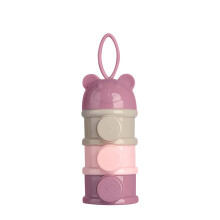 3-Layer Baby Milk Powder Dispenser for Travel, Non-Spill Formula Container with Handle