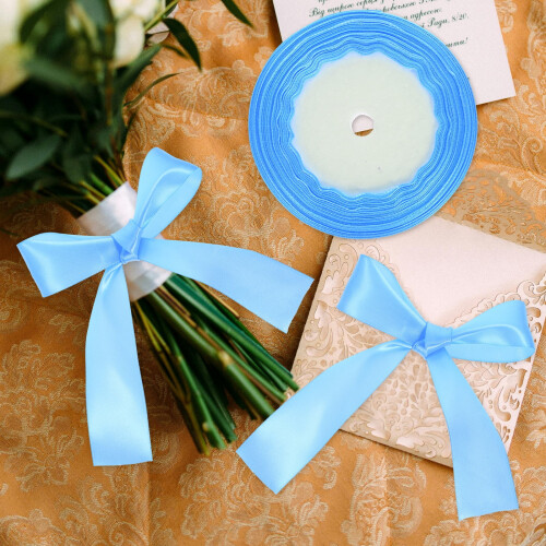 Δώρα Homedecor Γαμήλια διακόσμηση για μονόχρωμη κορδέλα συσκευασίας πολυεστέρα νύφη 2