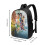 Mochila para laptop Tinkerbell Travel, resistente à água e antifurto, com porta USB para carregamento, 17 polegadas, compatível com mulheres e 2