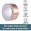 50m x 25mm Copper EMI Shielding Tape with Kapton Backing for Electrical Applications 2