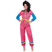 (Small (UK 8-10)) 80s Colour Block Ski Shell Suit Costume