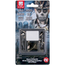 Smiffys Make-Up FX, Black & White Kit