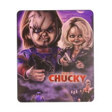 Bride of Chucky Mauspad mit genähtem Rand, rutschfester Gummibasis, waschbarem Lycra-Gewebe, kompatibel mit Computern und Laptops