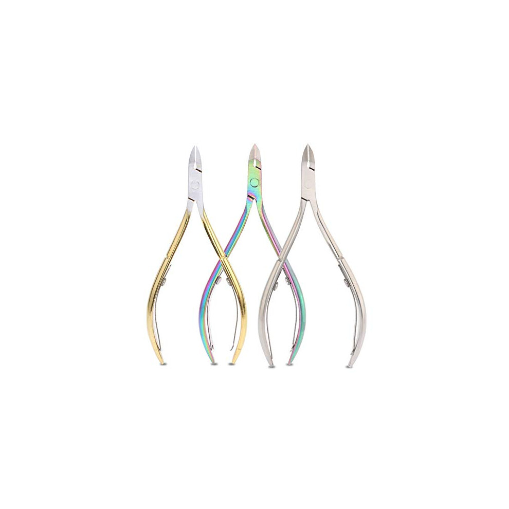 Professional Stainless Steel Cuticle Nipper and Nail Clipper Set with Precision Curved Blades