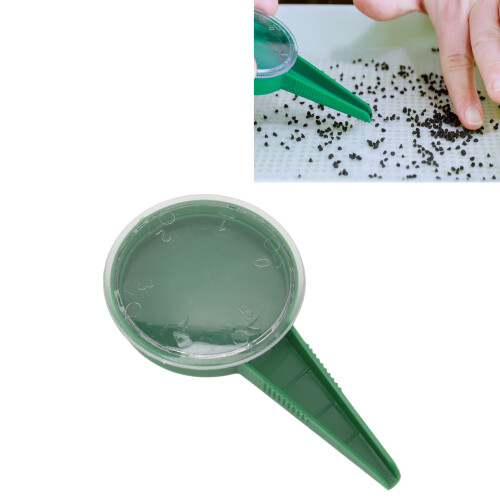 Durable Reusable 10pcs Seed Planter Tool for Precise Gardening - Green