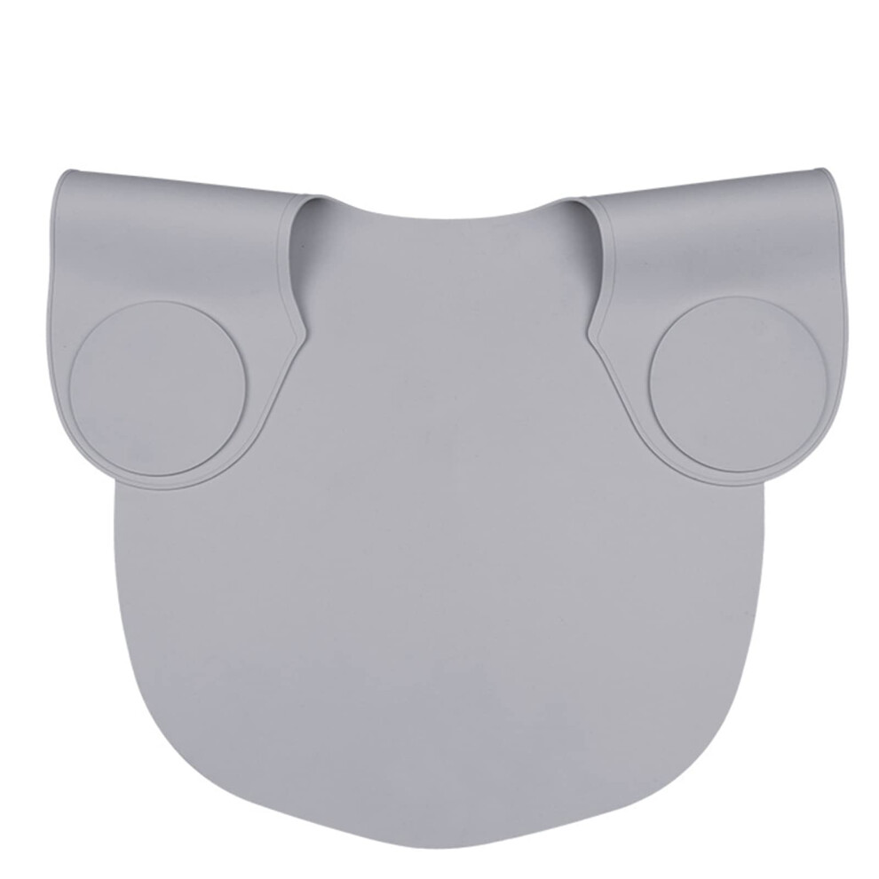 Grey Silicone Hair Cutting Collar And Haircut Cape With Adjustable Waterproof Design For Salon Stylist Long