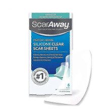 (1PCS) 1-3X Scar Away Medical-Grade Clear Silicone Scar Sheets 6 Sheets