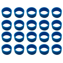 Silicone Racket Grip Badminton Tennis Racket Sealing Ring Sweat-Absorbent Belt Fixed Silicone Ring Blue