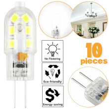LNKOO 10-pack G4LED-lampen 12V JC G4Bi-pins lampen G4 20W halogeenlampen, vervanging voor 3000K halogeenlampen voor landschaps-, plafond- en
