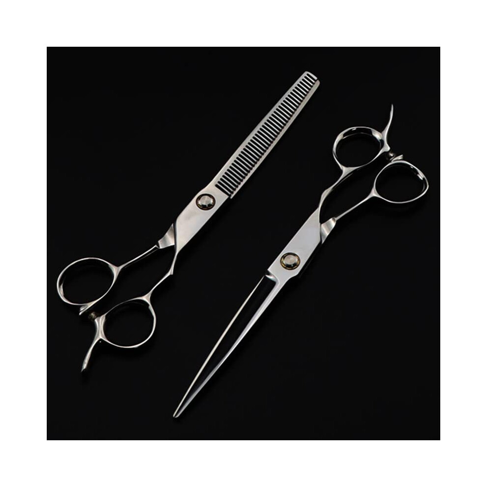 Professional Hair Cutting Scissors 6 Inch Japan Steel Barber Shears with Sharp MirrorFinish Blades