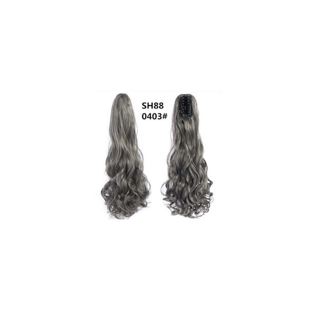Unisex Claw Clip Ponytail Extension - Long Curly Wavy Hair Clip Model 9