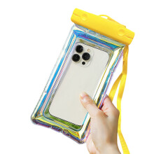 Waterproof Phone Pouch with Lanyard Touchscreen Clear Leakproof PVC Universal Beach Kayaking Swimming Floating Cell Phone Dry Bag Case Protector