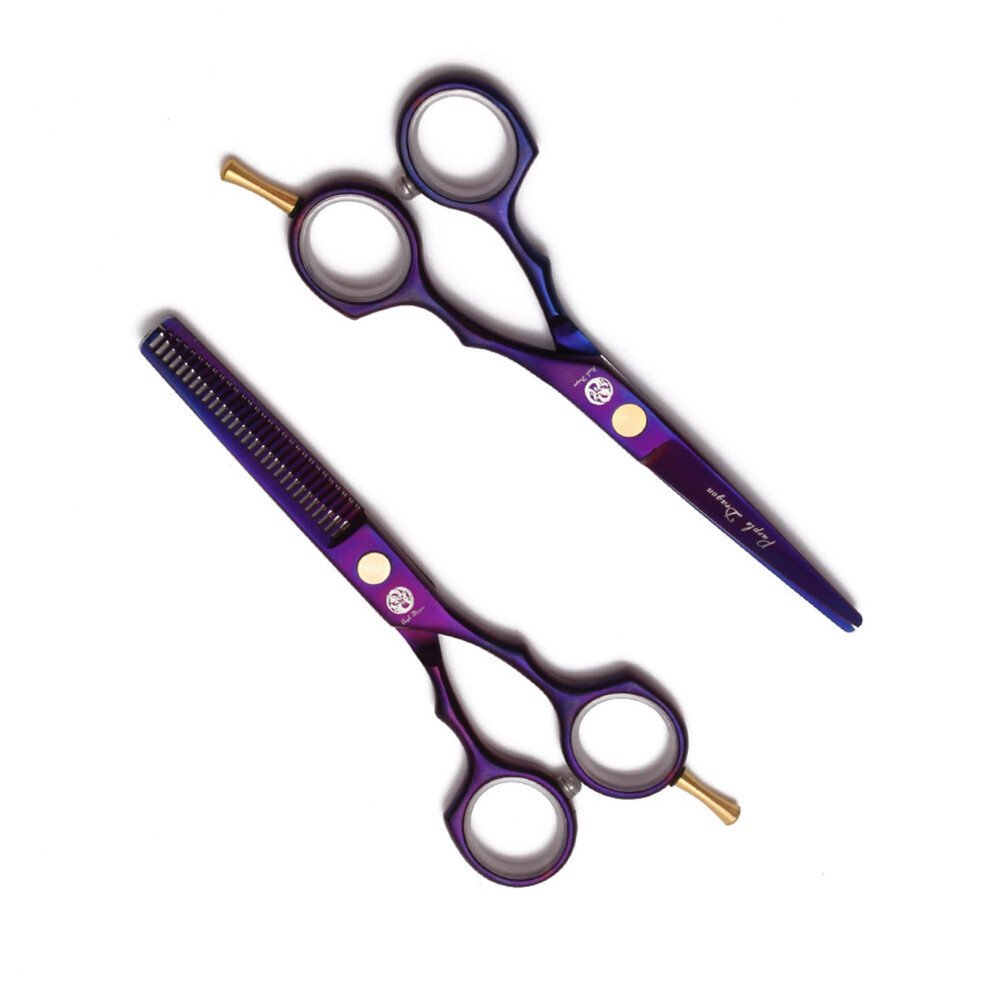 Professional Hair Cutting Scissors Set 5.5 Inch Japanese Steel Barber Shears with Sharp Blades