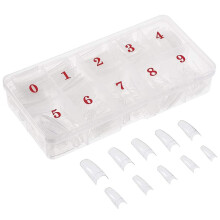 Acrylic Nail Tips 500pcs Clear French Extension Set 10 Sizes Easy Shape Paint Professional Finish