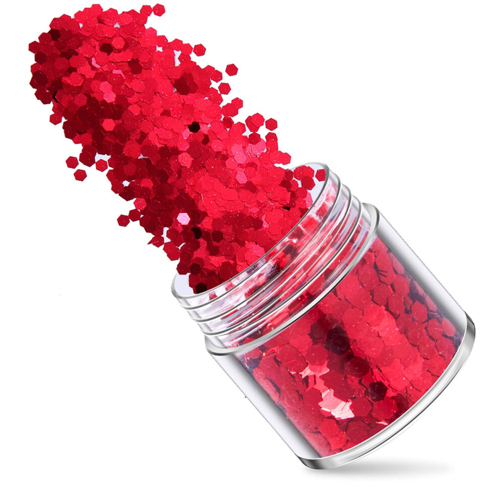 Wine Red Nail Glitter Hexagon Sequins Laser Set 12 Boxes for UV Gel Acrylic Nail Art Decoration