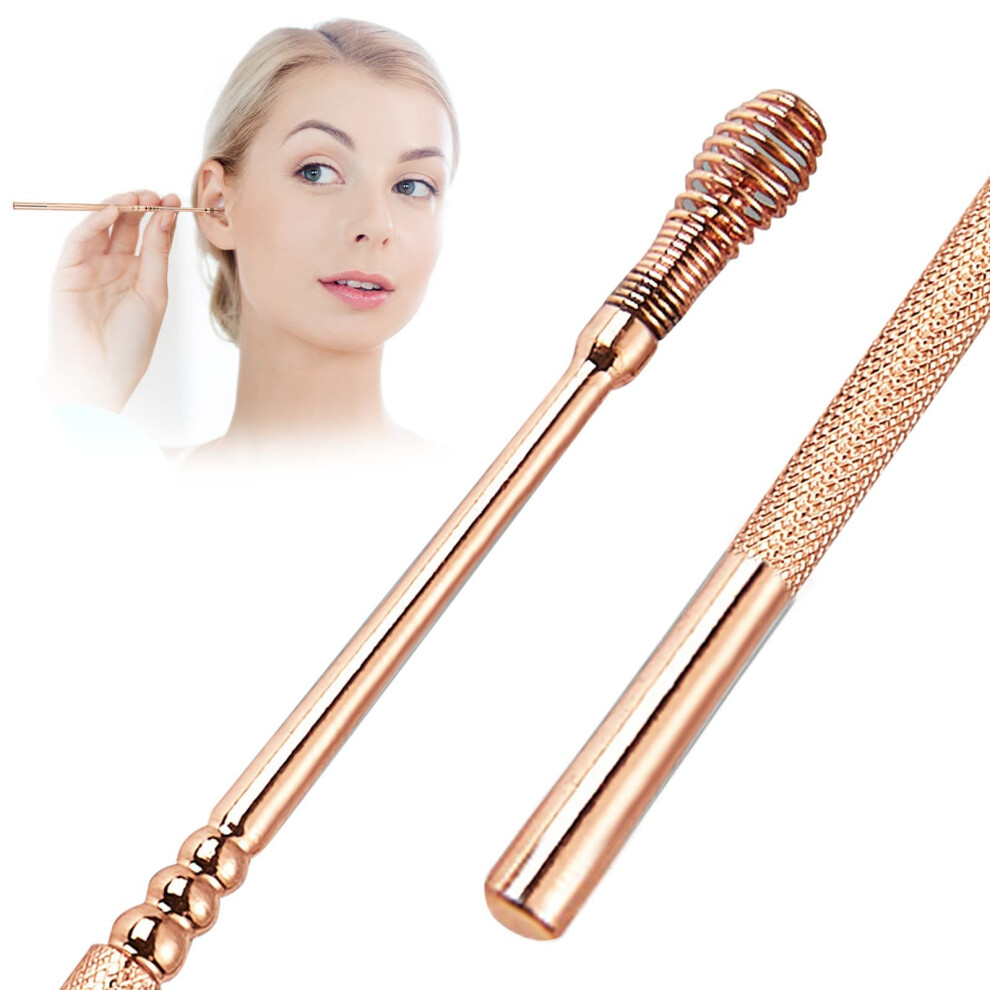 Ear Wax Removal Tool with 360 Spiral Stainless Steel Design, Safe Ear Cleaner for Adults and Kids