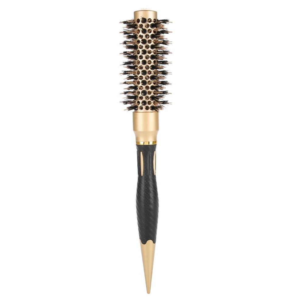 Round Styling Brush with Boar Bristles, Ceramic Ionic Blow Dry Brush for Frizz Reduction