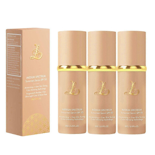 (3PCS)1-3X 4-in-1 Color Changing Foundation with SPF 50+, Medium Spectrum Foundation Makeup, Full Coverage & Long Lasting