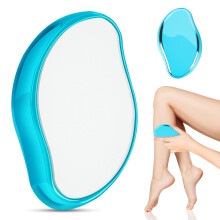 Crystal Hair Eraser Blue – Chemical Hair Removal Tool for Arms Legs Face, Reusable Travel Grooming