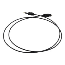1m 3ft Toslink to Mini Plug 3.5mm Digital Optical SPDIF Audio Cable Gold Plated