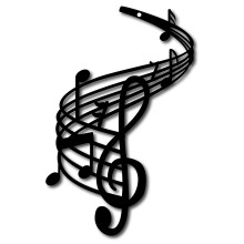 Joyfeel Wall Pendant Artistic Metal Music Note Wall Ornament Smooth Surface Elegant Wall Decoration for Home Party