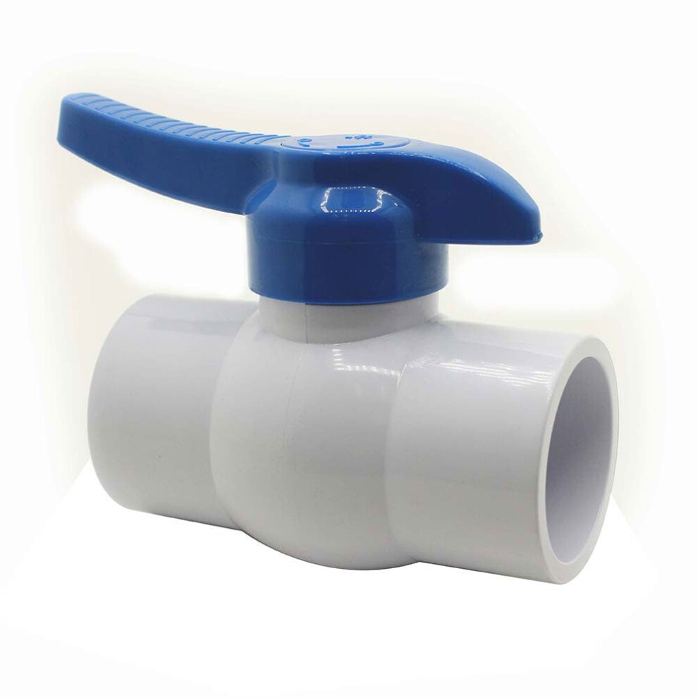 Thrifco Plumbing 6415218 4 Inch Slip Pvc Ball Valve - Blue Handle (Heavy-Duty) 9482828286254